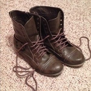 Brown Diba Combat Boots
